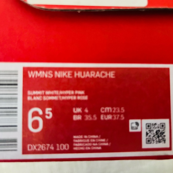 Nike Air Hurache Womens Running Gym Shoes Sneakers Pink Orange Size 6.5 7 new - Picture 8 of 9